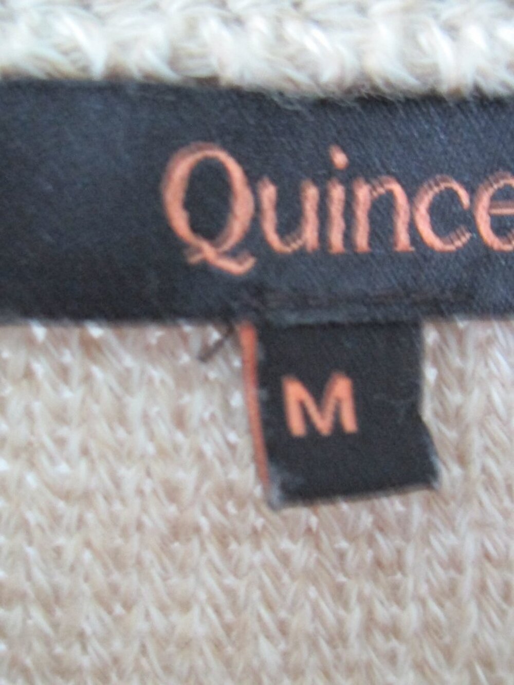 Quince 100% Organic Cotton Cropped Cardigan in Cement Marl - Picture 7 of 14